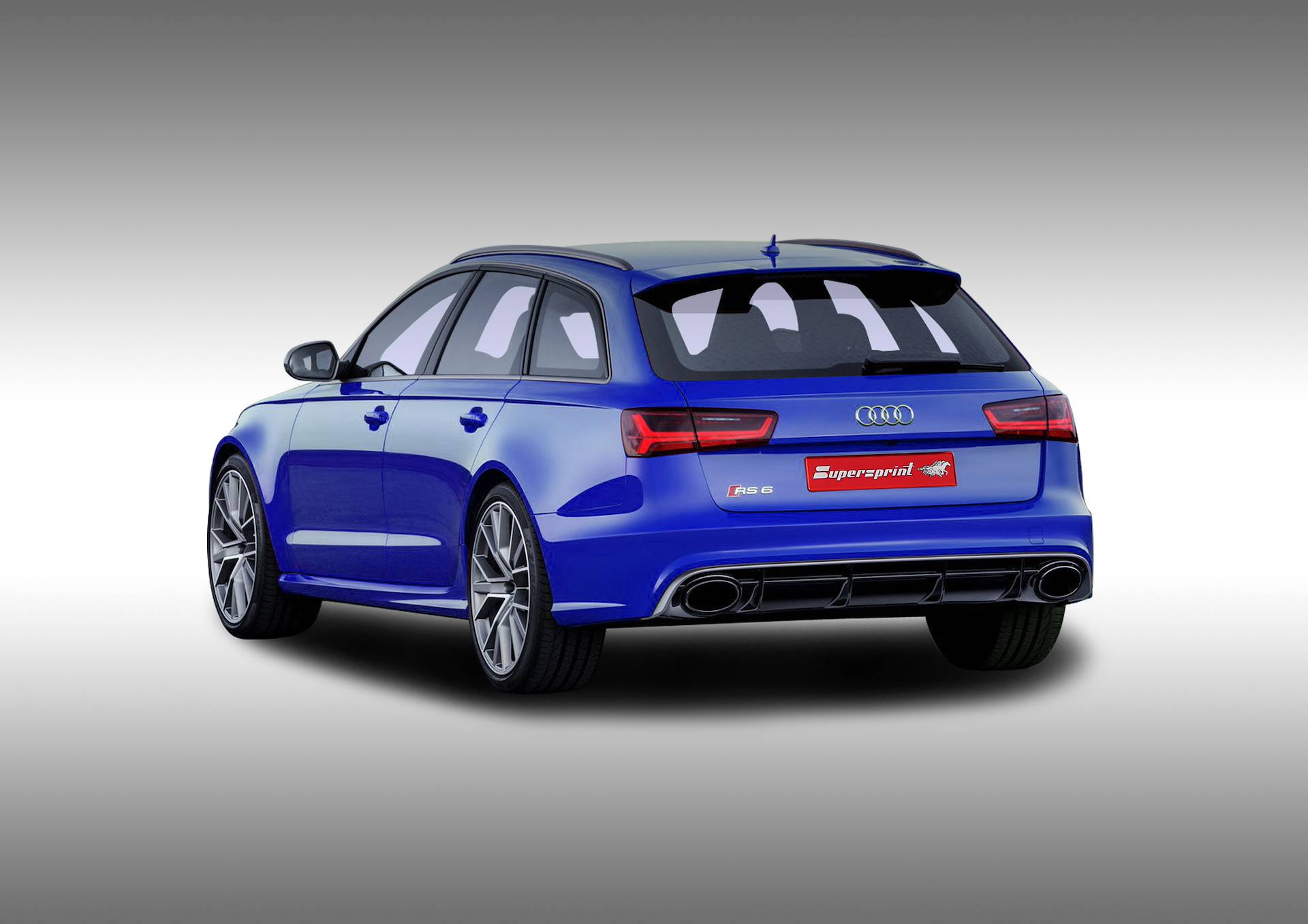Supersprint Auspuff für AUDI RS6 C7 4G Performance Facelift (Limousine + Avant) 4.0 TFSi (605 PS) 2015 -> 2018 (mit klappe)