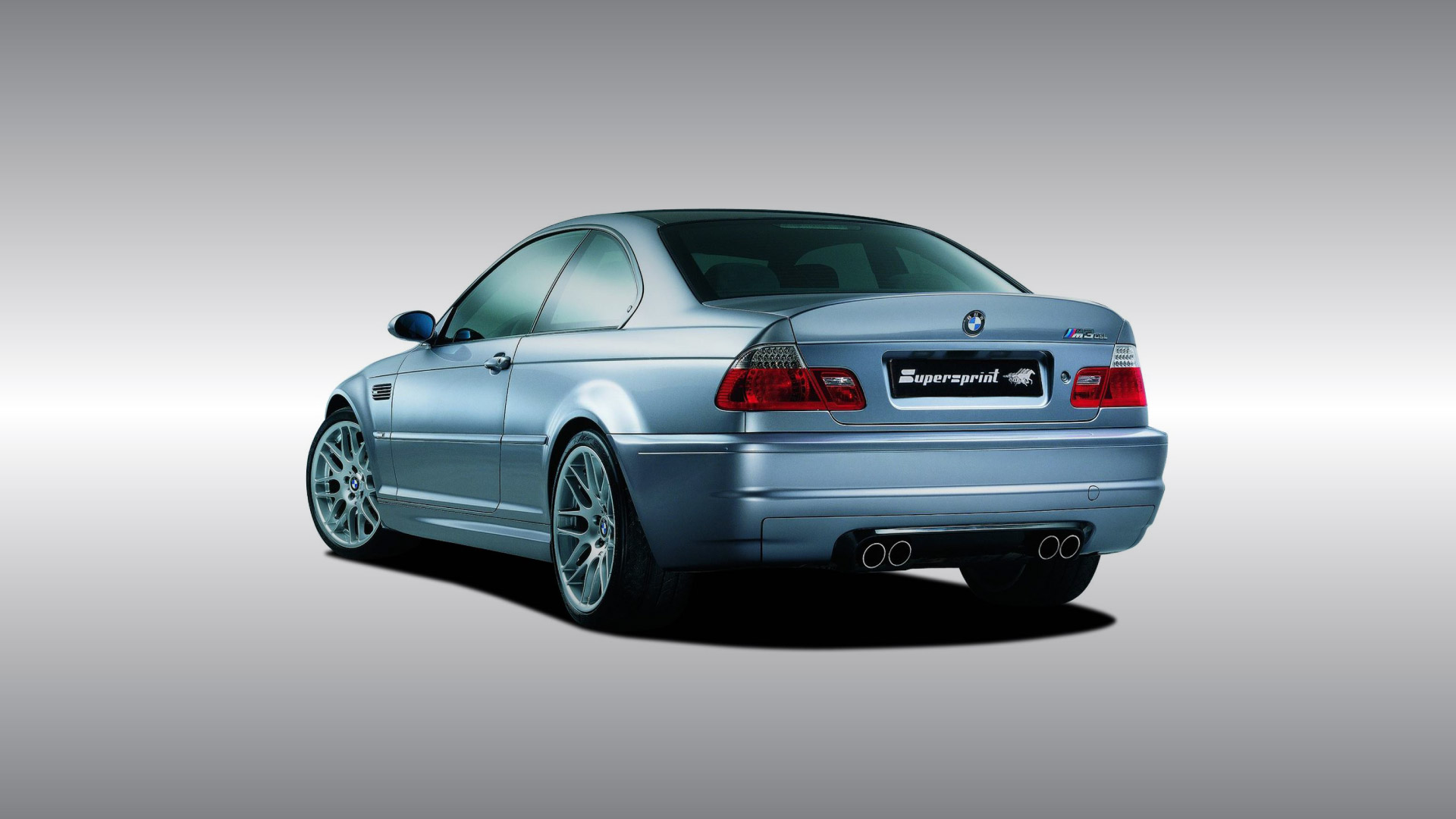 Supersprint Auspuff für BMW E46 M3 CSL 3.2i ' 03 -> (Mod. USA  Ø63,5mm)