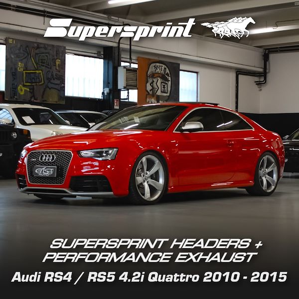 Supersprint headers + performance exhaust - Audi RS4 / RS5 4.2i Quattro 2010 - 2015