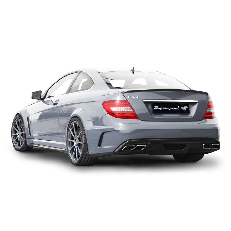 Supersprint Exhaust for MERCEDES C204 C63 AMG Coupè V8 Black Series (517 Hp) 2011 ->