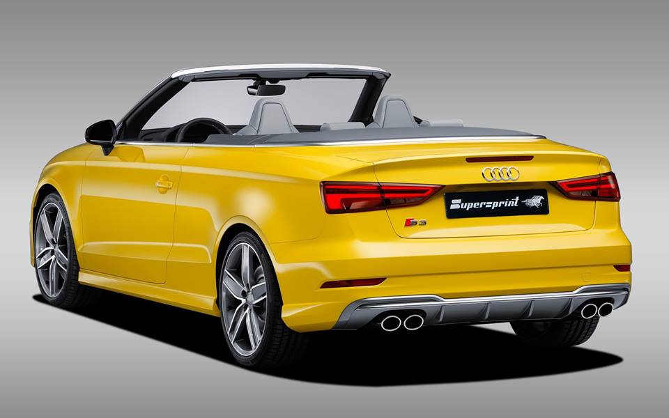 Impianto di scarico per AUDI A3 S3 8V Cabrio QUATTRO 2.0 TFSI (310 Hp) 2016 -> (con valvola)