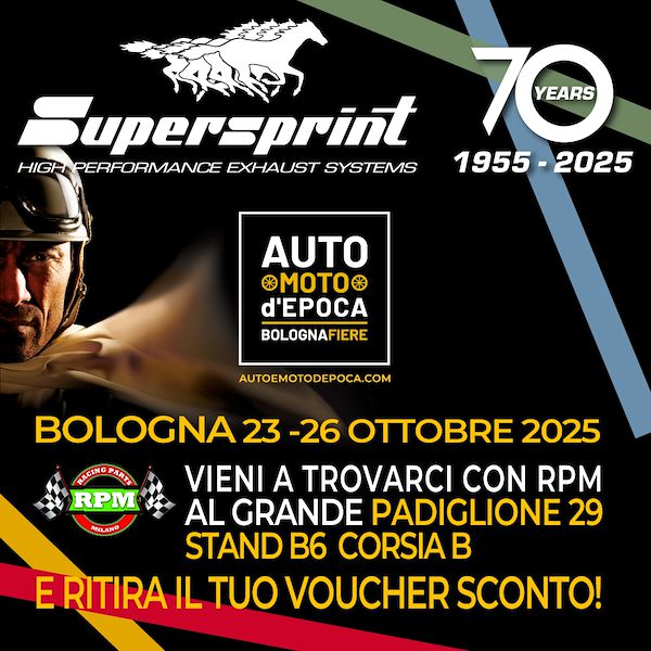 Supersprint al salone Auto Moto d'Epoca di Bologna