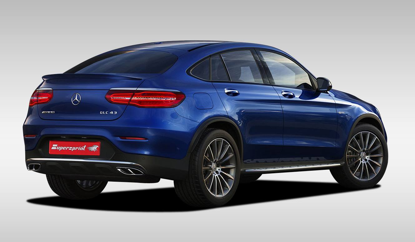 Supersprint Exhaust for Mercedes-AMG C253 GLC 43 Coupè 4-Matic (3.0i V6 Bi-Turbo 367 Hp) 2016 ->