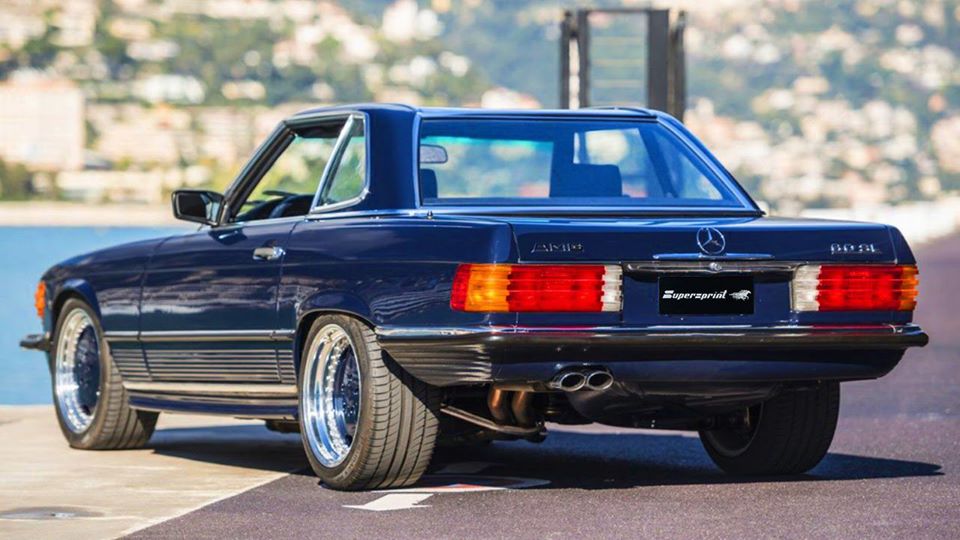 Impianto di scarico per MERCEDES R107 SL 560 AMG 6.0i V8 (385 Hp) '86 ->'89