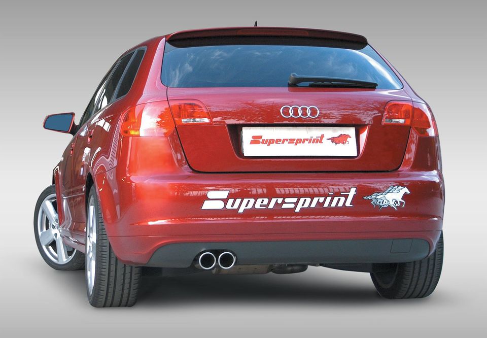 Supersprint Exhaust for AUDI A3 8P Sportback QUATTRO 3.2i VR6 (250 Hp) '04 ->