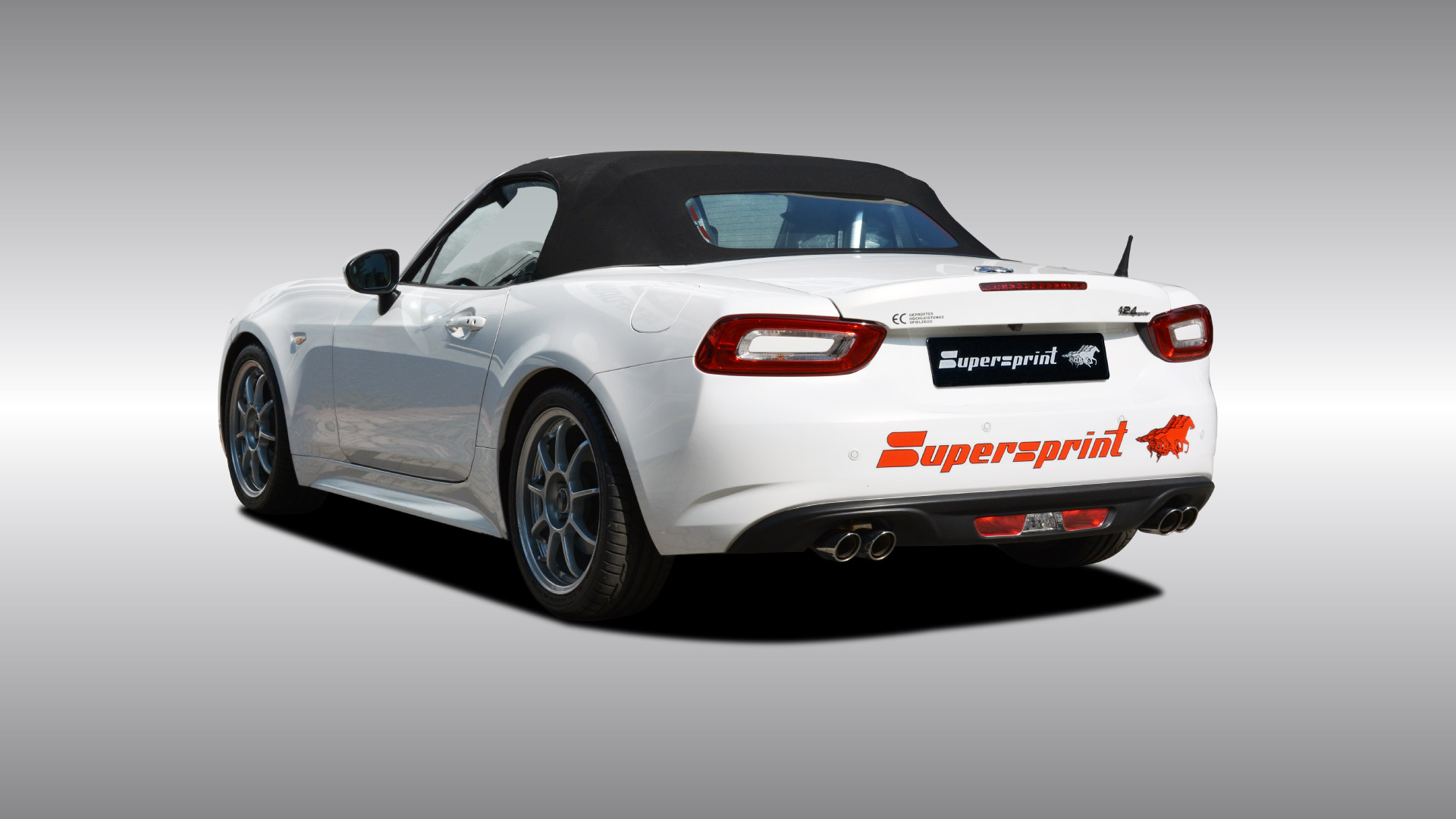 Impianto di scarico per 2017 Abarth 124 and the 2016 Fiat 124 Spider / 124 GT