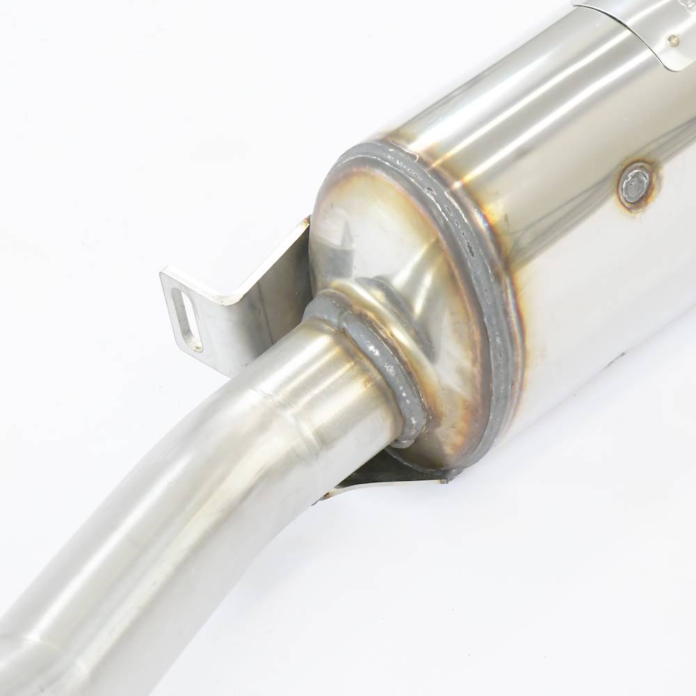 Rear exhaust 100% Stainless steel