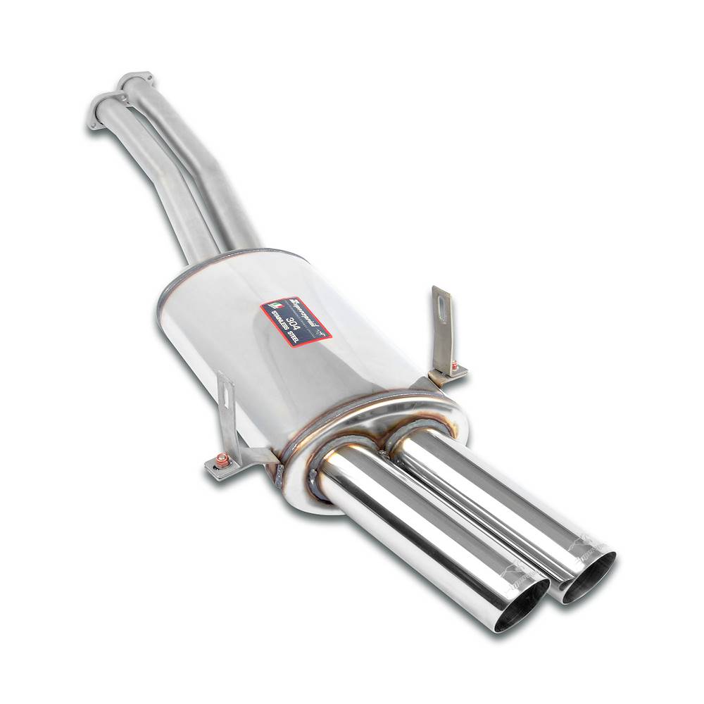 Rear exhaust Racing OO70 100% Stainless Steel