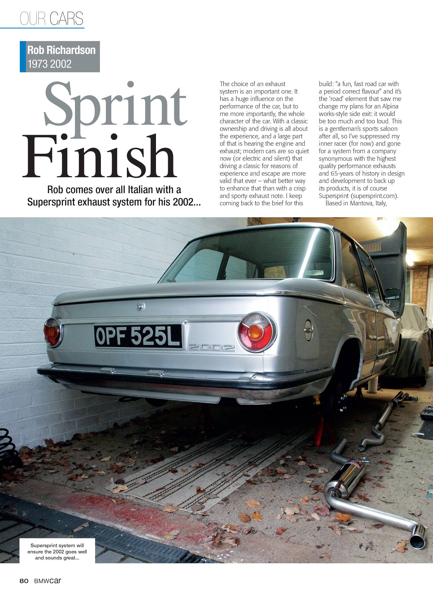 Supersprint and another everlasting classic car: BMW 02 Series inside UK BMW CAR Magazine - March 2020 issue