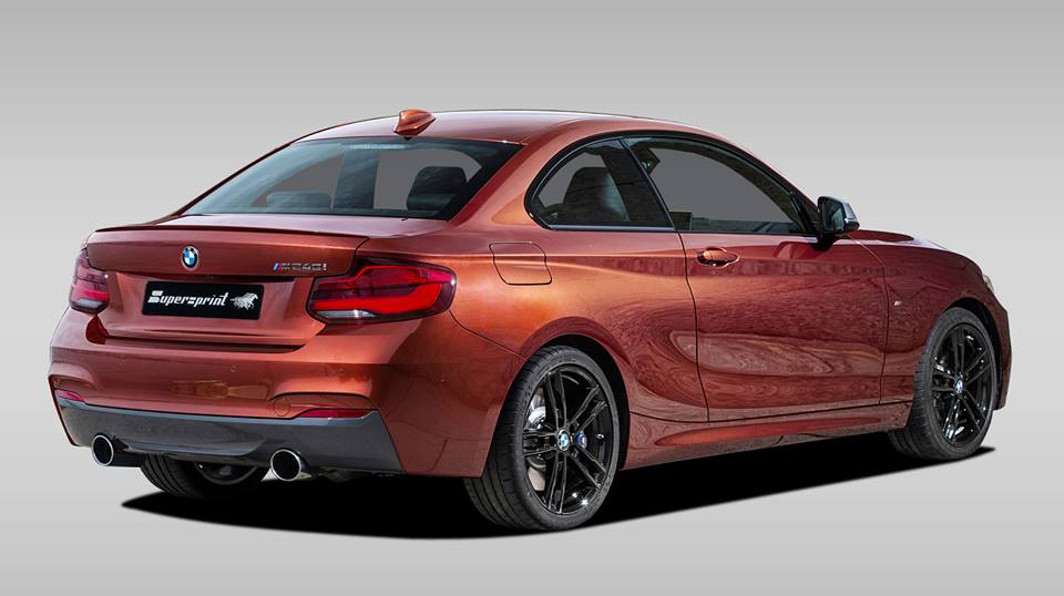 Supersprint Exhaust for BMW F22 LCI M240i (340 Hp) 2017 -> (with valve)