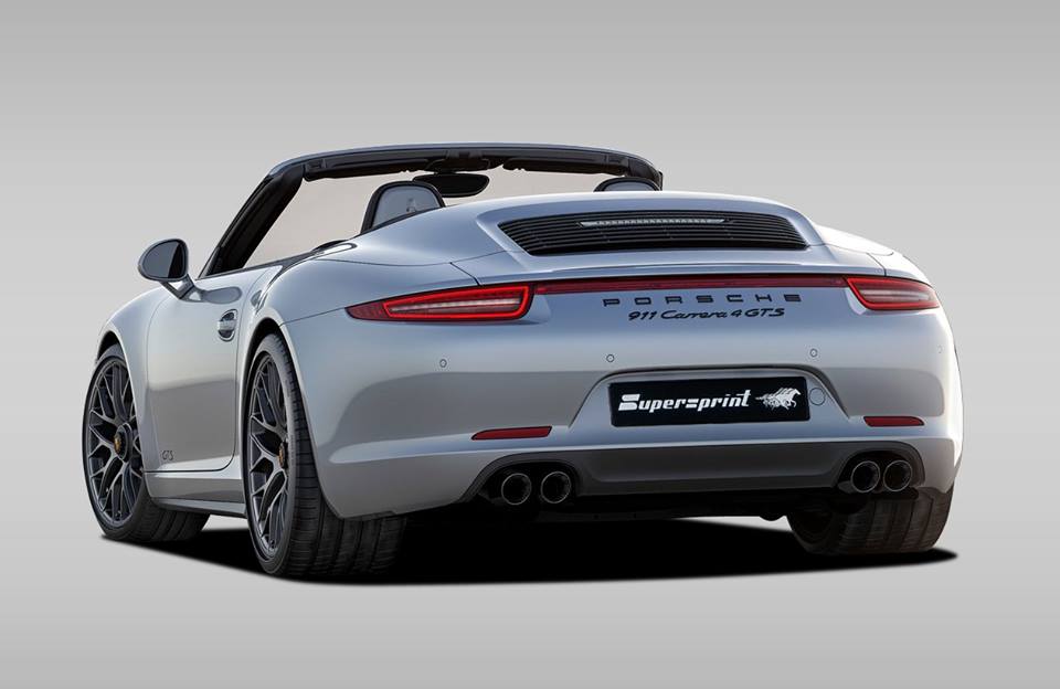 Supersprint Exhaust for PORSCHE 991 Carrera 4 GTS Cabriolet 3.0i Turbo (450 Hp) 2017 -> (Std. Quad-Exhaust)