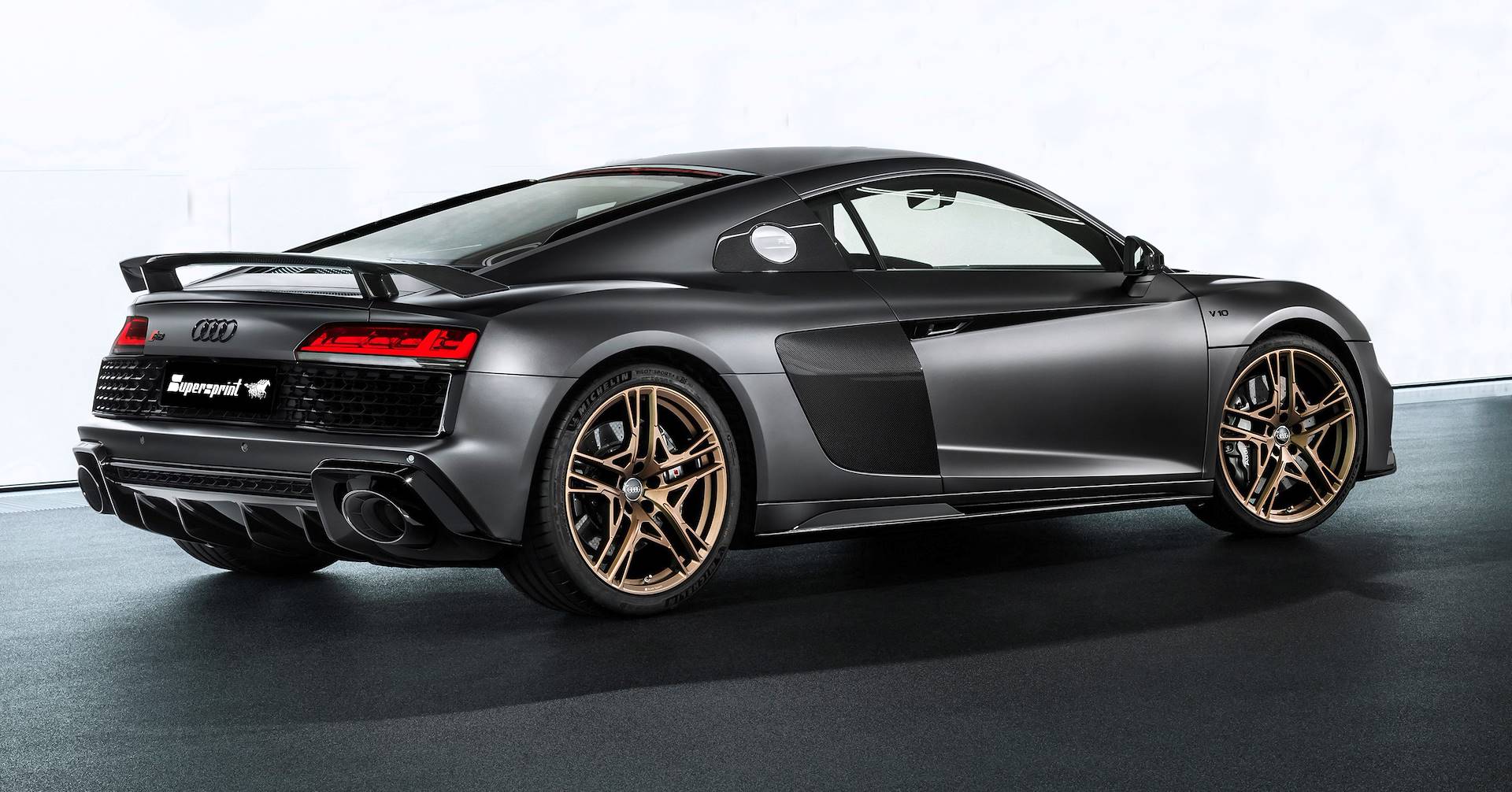 Impianto di scarico per AUDI R8 Coupé Decennium Edition 5.2 FSI V10 (Mod. USA - 620 Hp) 2019 ->