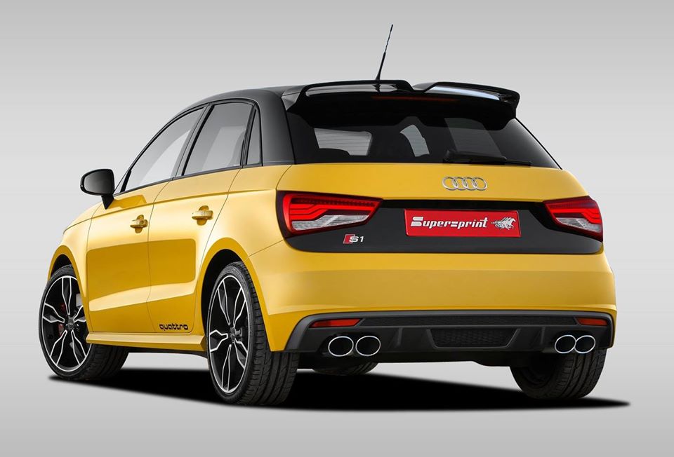 Supersprint Exhaust for AUDI S1 Quattro 3 Doors / Sportback 2.0 TFSI (231 Hp) '2014 -> (Twin Pipe) (with valve)
