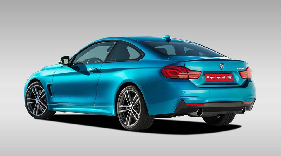 Impianto di scarico per BMW F32 LCI Coupè 440i (326 Hp) 2015 -> (con valvola)