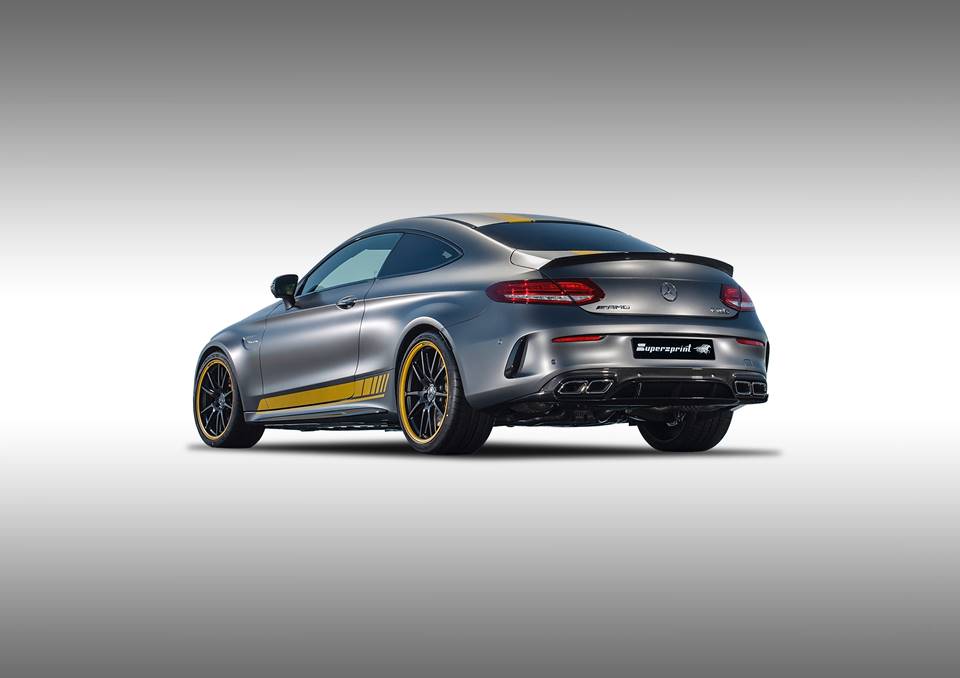 Supersprint Auspuff für MERCEDES C205 C63 S AMG Edition 1 4.0i V8 Bi-Turbo (510 PS) 2016 ->