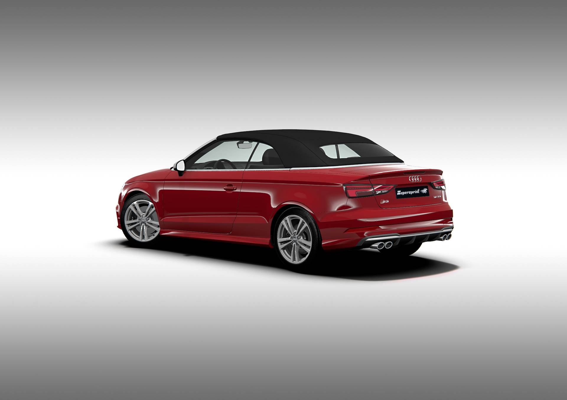 Supersprint Exhaust for AUDI S3 8V Cabrio QUATTRO 2.0 TFSI (300 Hp - models with GPF) 2019 -> Twin Pipe (with valve)