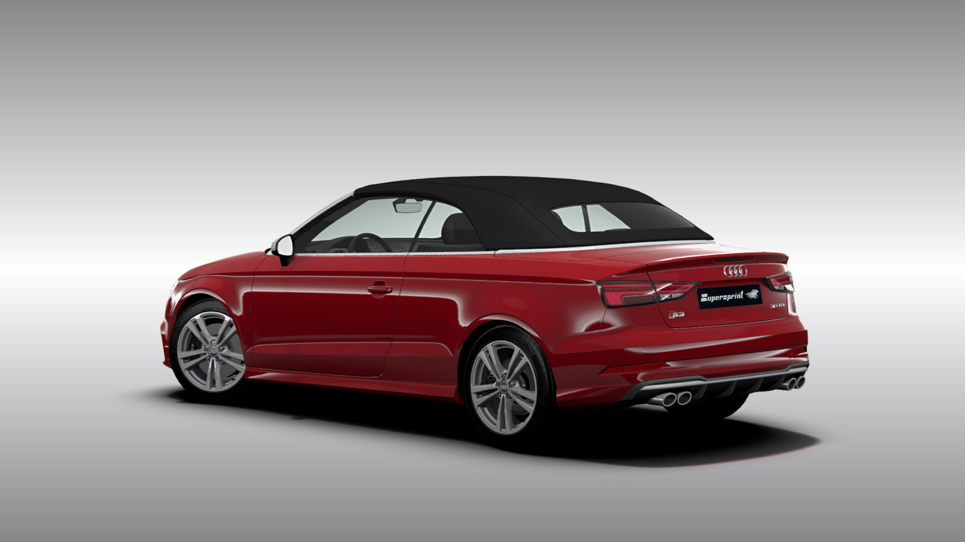 Supersprint Exhaust for AUDI S3 8V Cabrio QUATTRO 2.0 TFSI (300 Hp - models with GPF) 2019 -> 2020 Twin Pipe