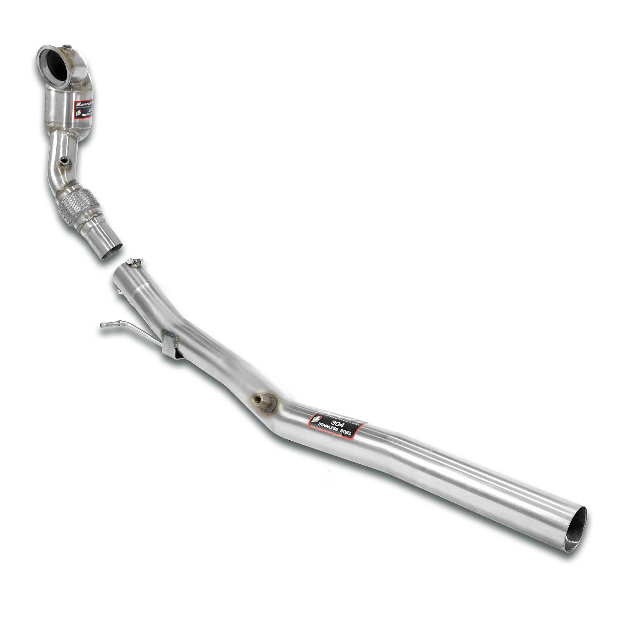 Turbo downpipe kit with catalytic 200CPSI 