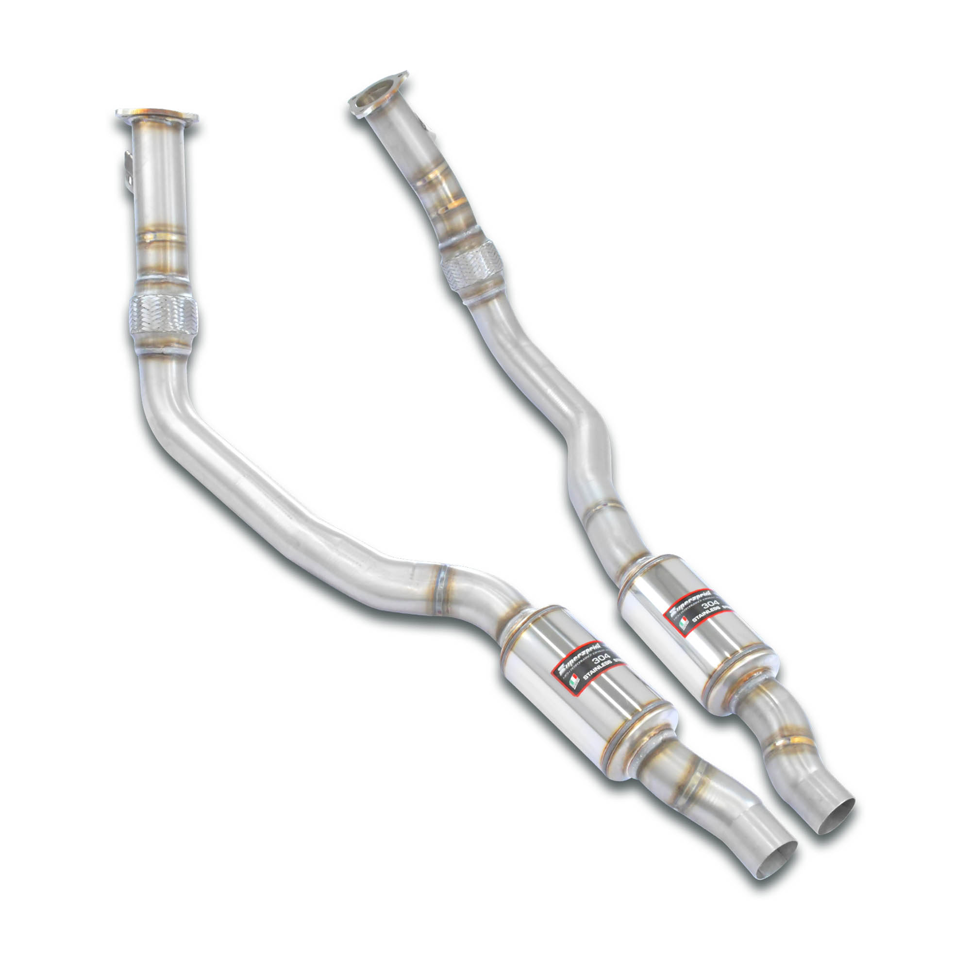 Front exhaust kit right + left