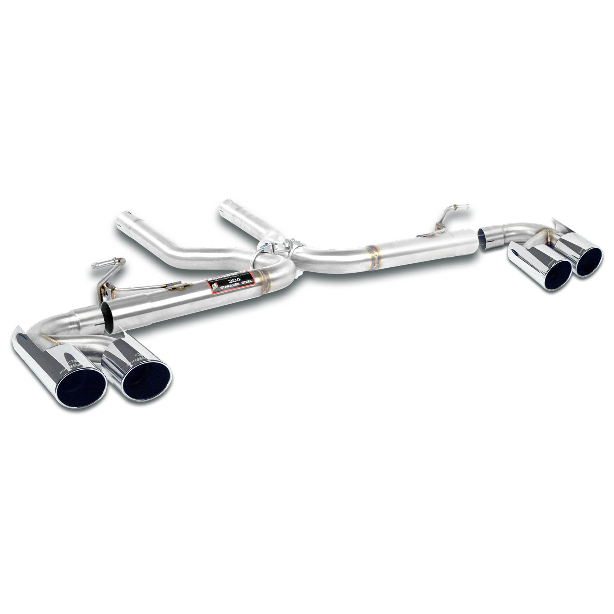 Rear pipe Right OO100 - Left OO100 (Muffler delete)