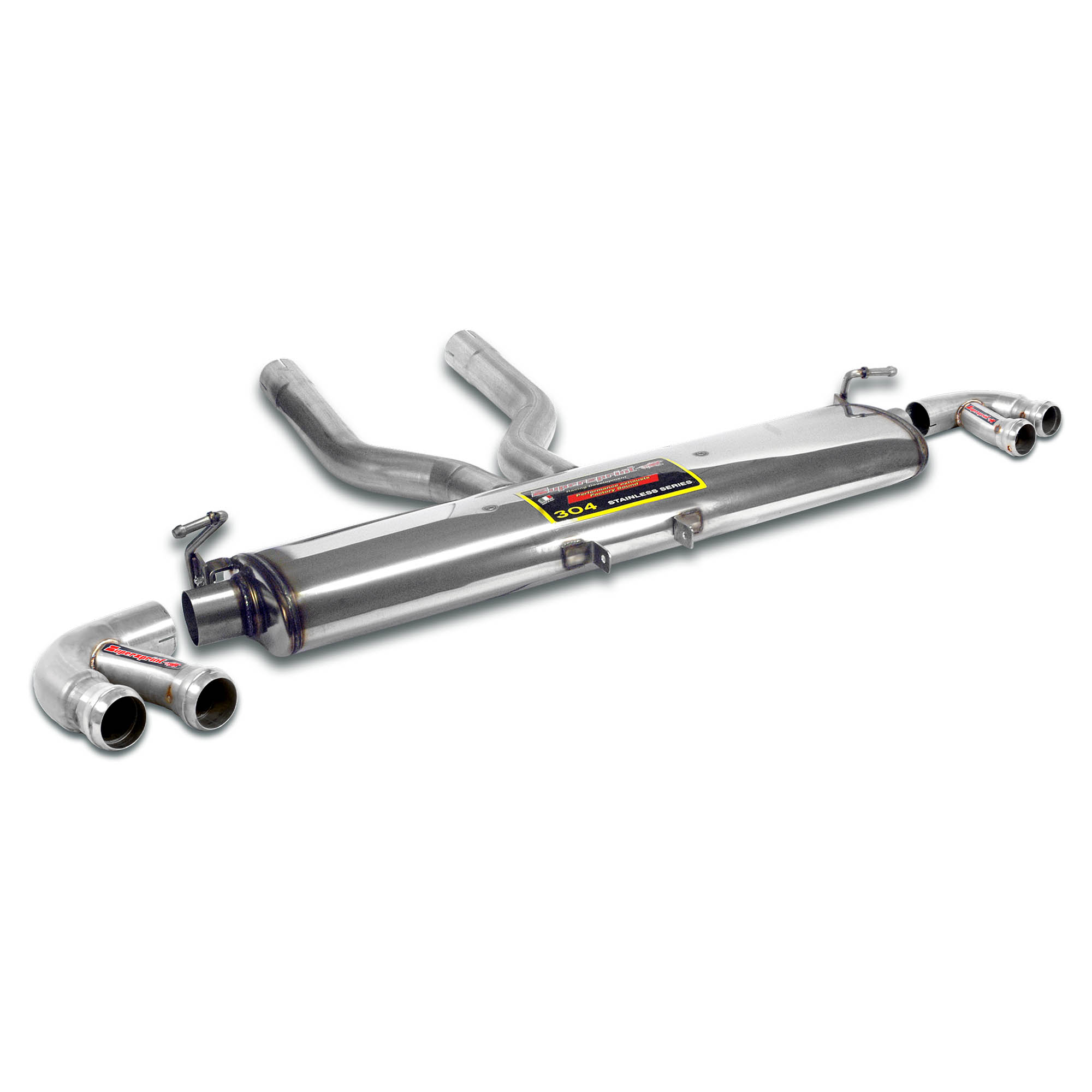 Rear exhaust Right - Left + Y-Pipe for OEM endpipes