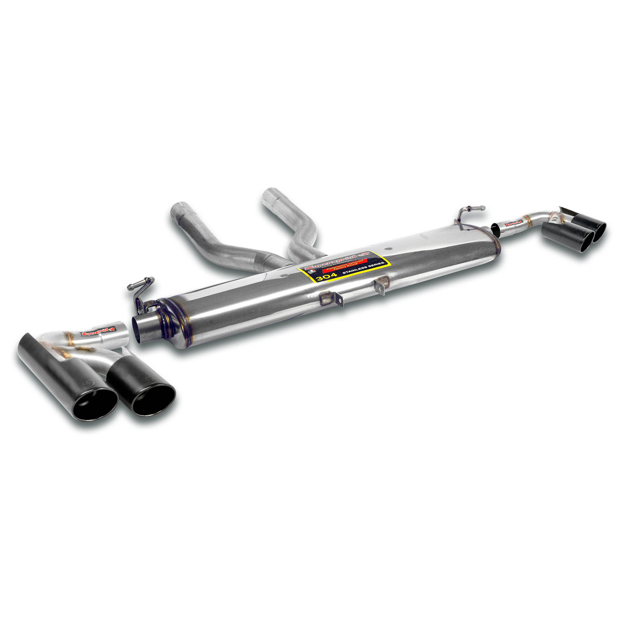 Rear exhaust Right - Left OO100 Gun Metal Grey