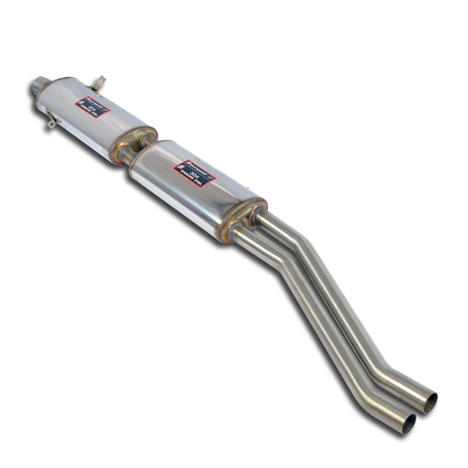 Front exhaust + Centre exhaust Right (2 Silencers) Available on demand