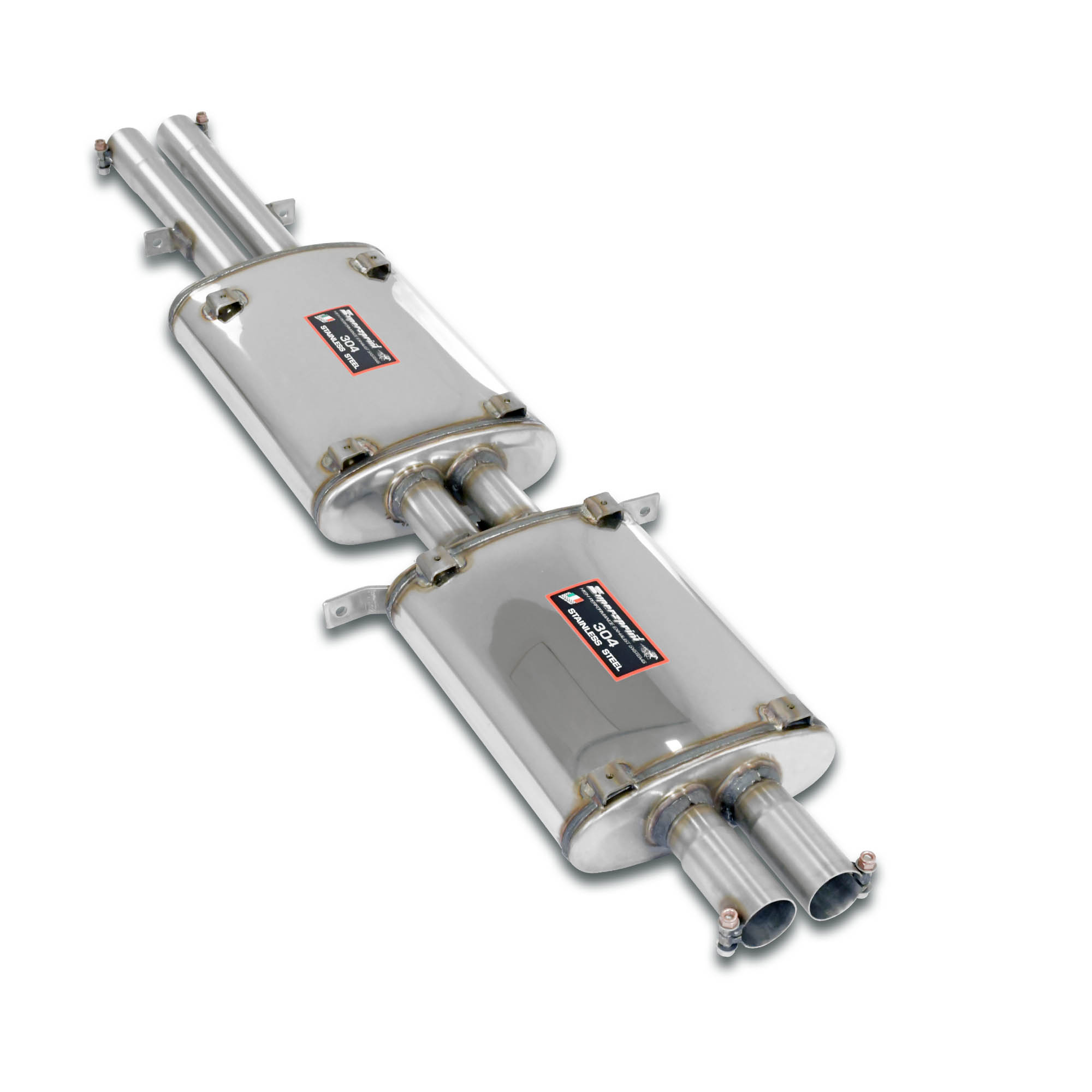 Front + centre exhaust Right (2 Silencers)