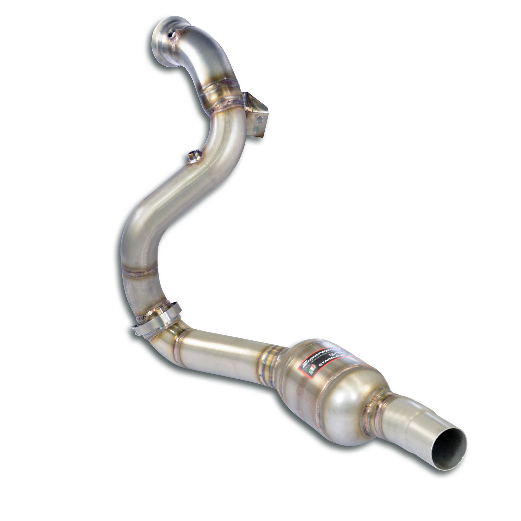 Downpipe Left + Metallic catalytic converter (Replaces pre-catalytic converter)