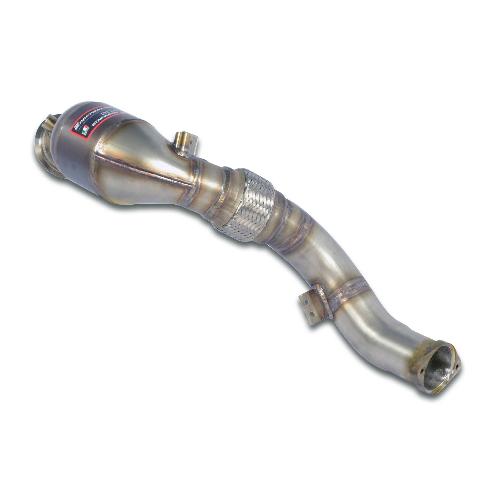 Downpipe +  Metallic catalytic converter Right