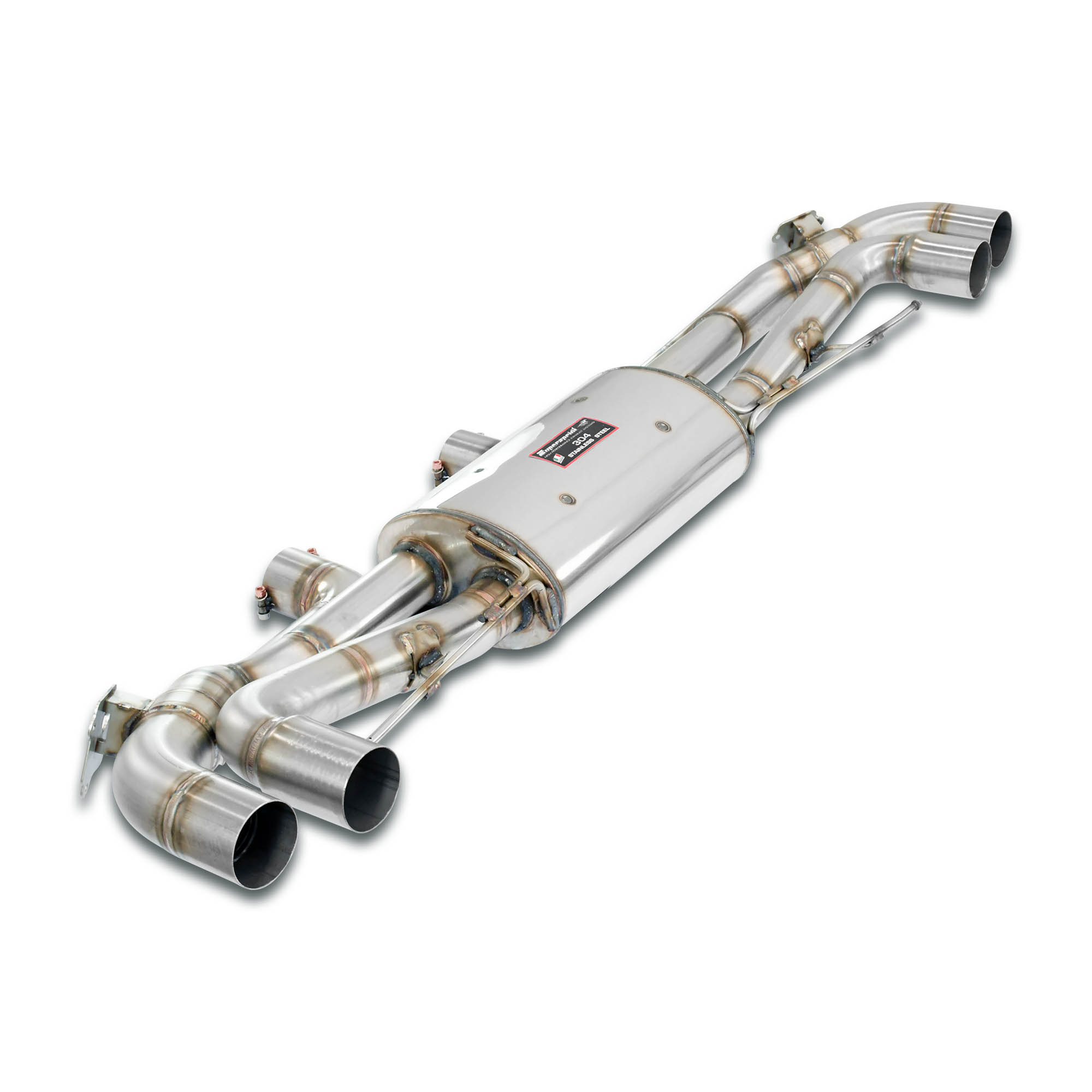 Rear exhaust right - left with valve