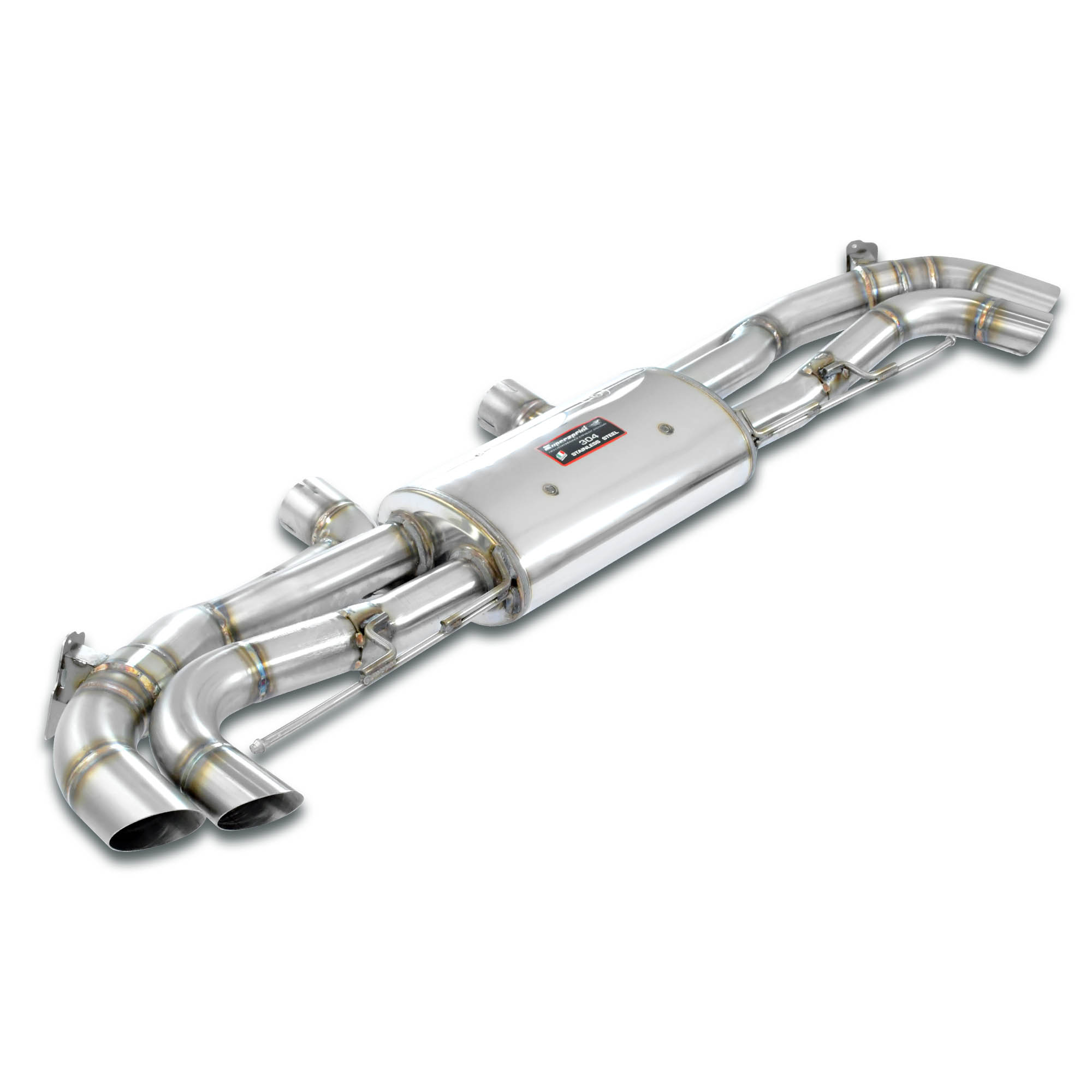 Rear exhaust right - left with valve