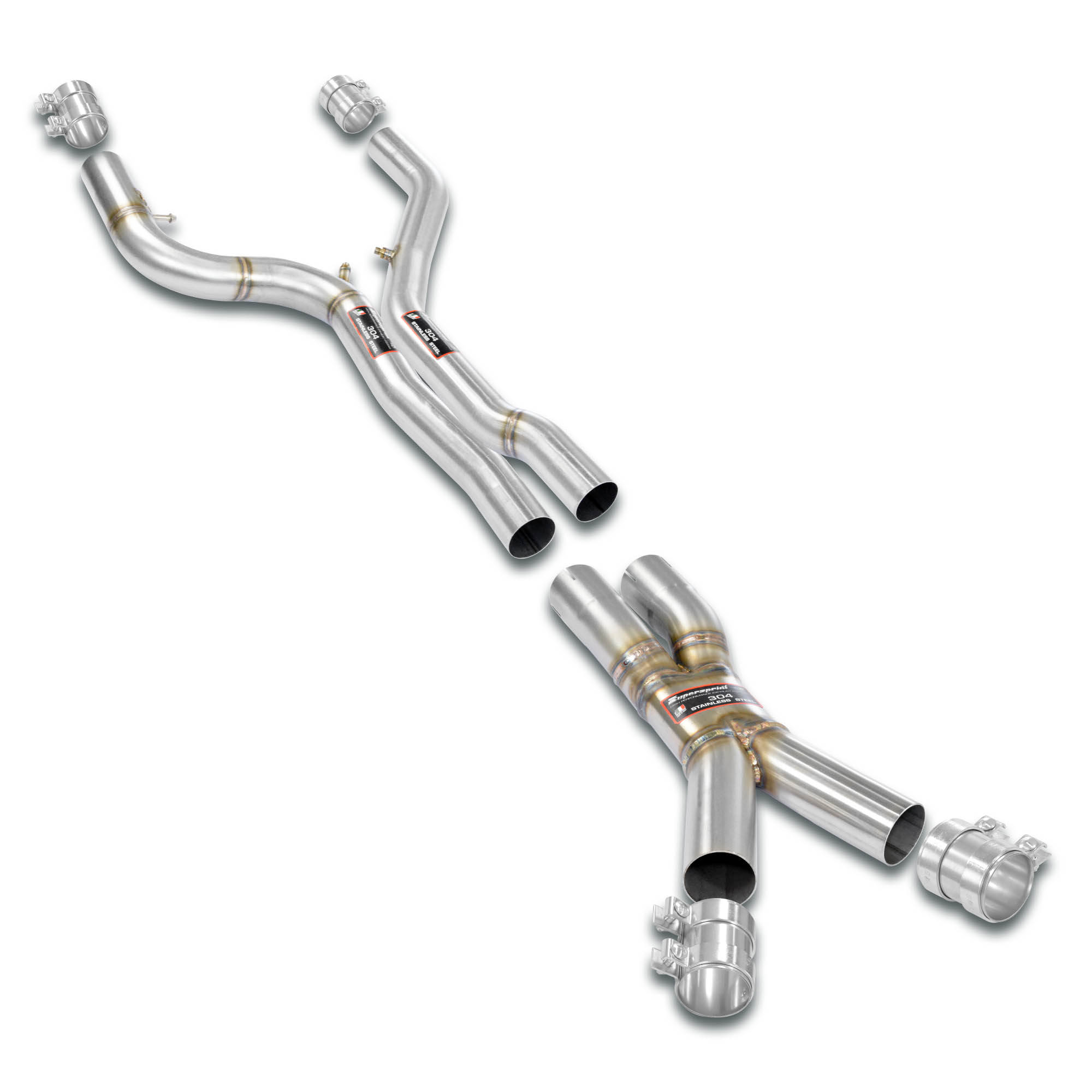 X-Pipe Package (Elimina OPF - Silenziatore centrale)<br>Compatibile con scarico posteriore di serie