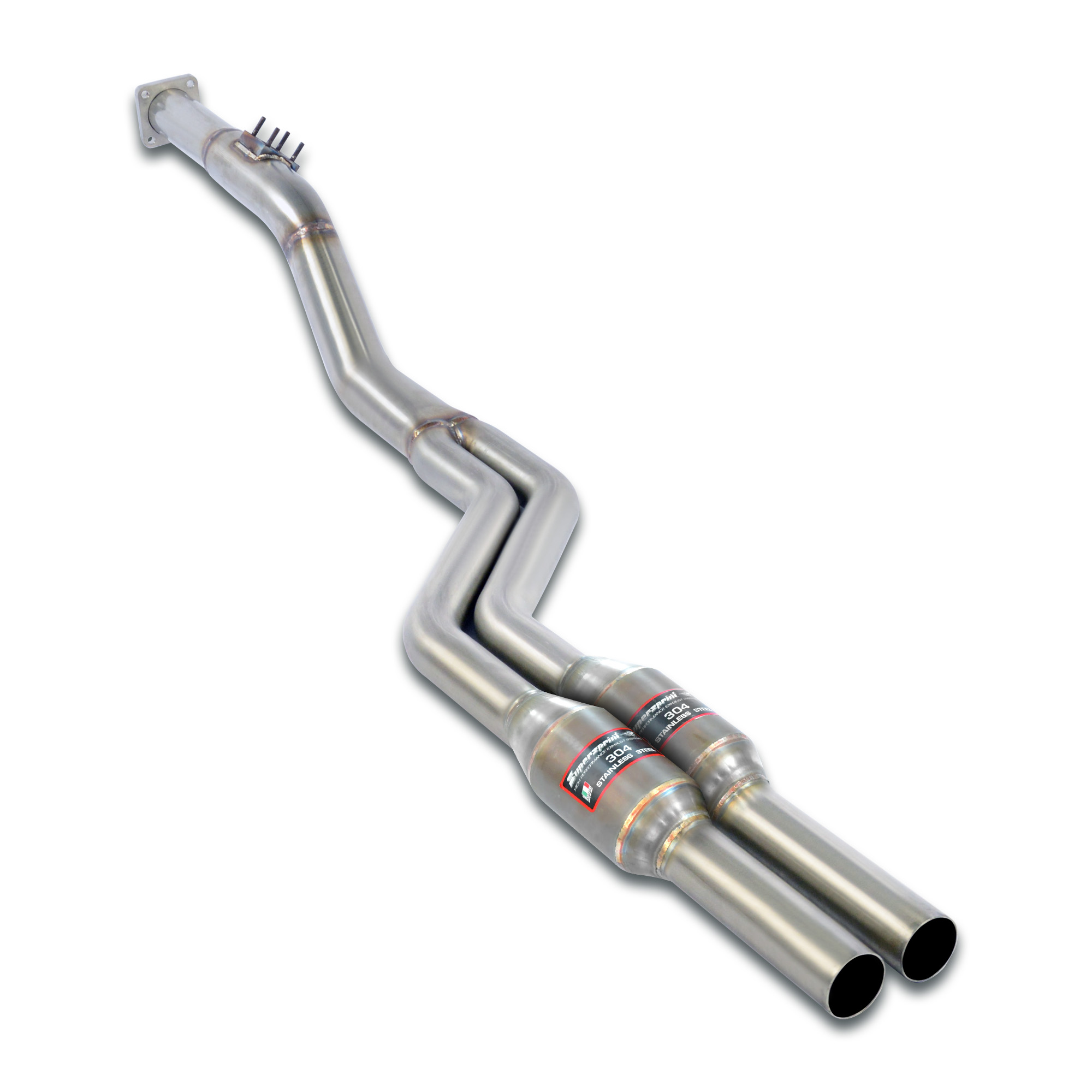 Kit downpipe + catalizzatori destro - sinistro