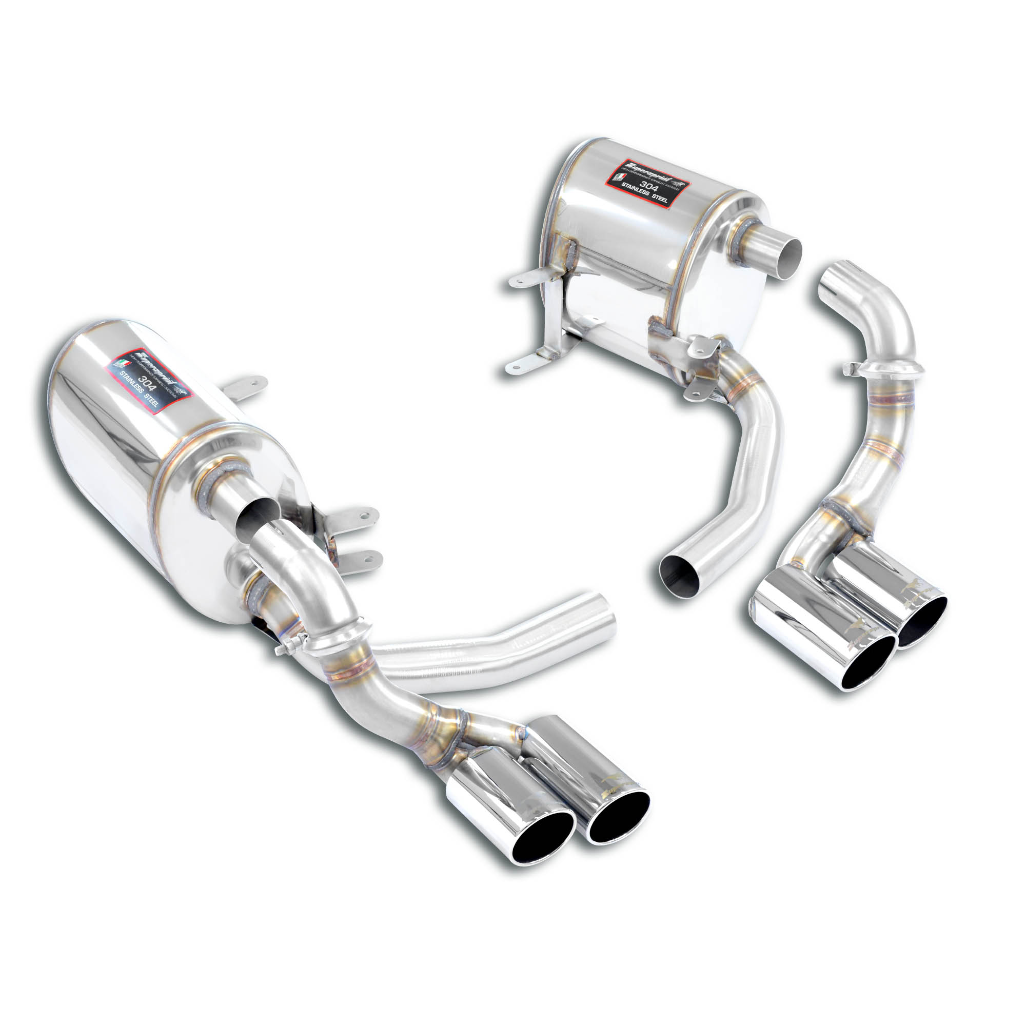 Race Mufflers Package, quad tips