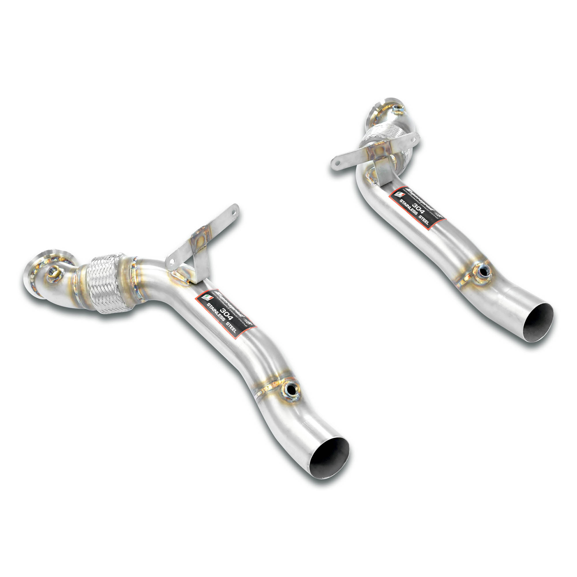 Downpipe kit Right + Left (Replaces catalytic converter)  