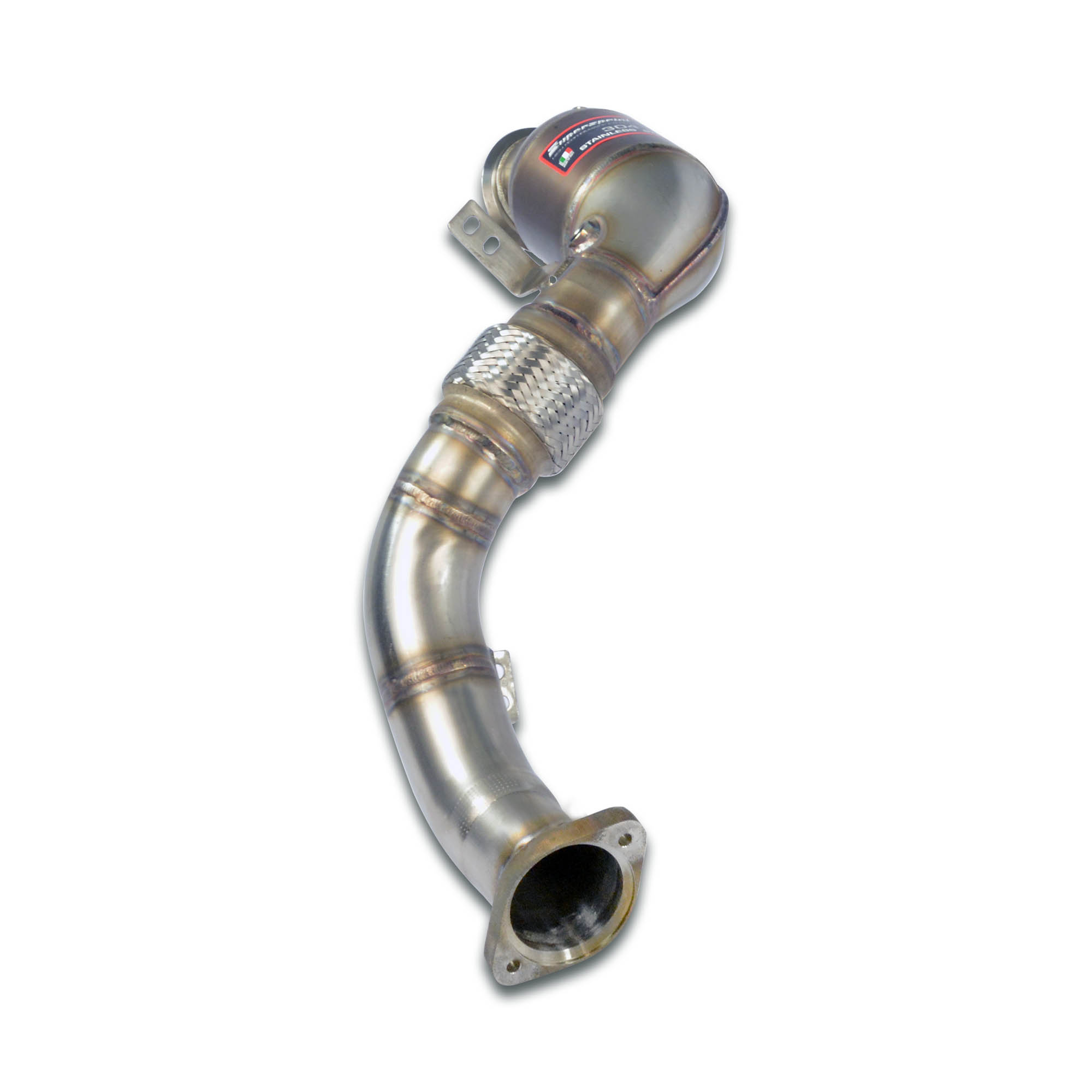 Turbo downpipe kit + Metallic catalytic Left (Replaces primary and secondary catalytics) Accepts the stock tertiary catalytics