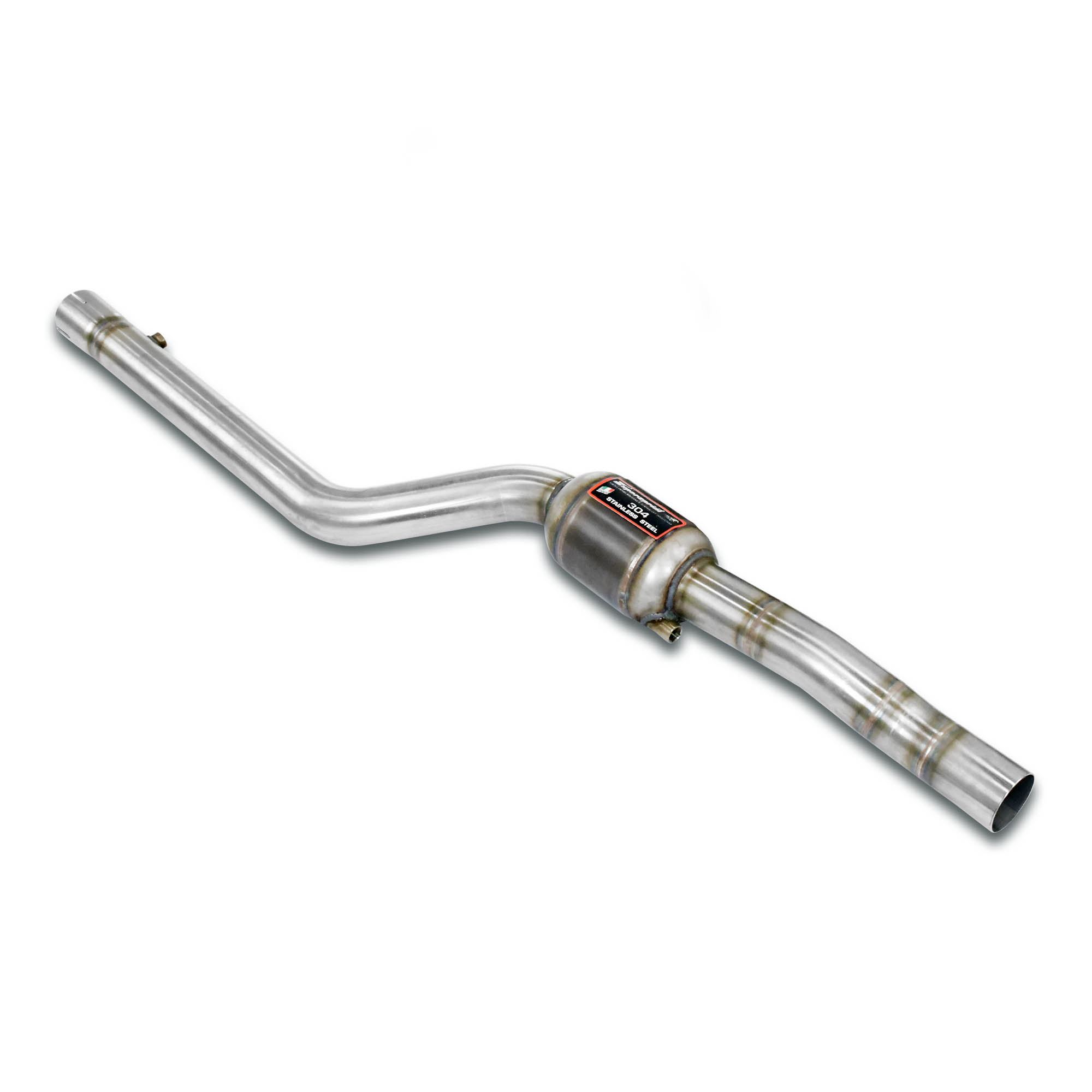 Vorderrohr Links mit Sport Metallkatalysator HJS 100CPSI (Die Lambda)