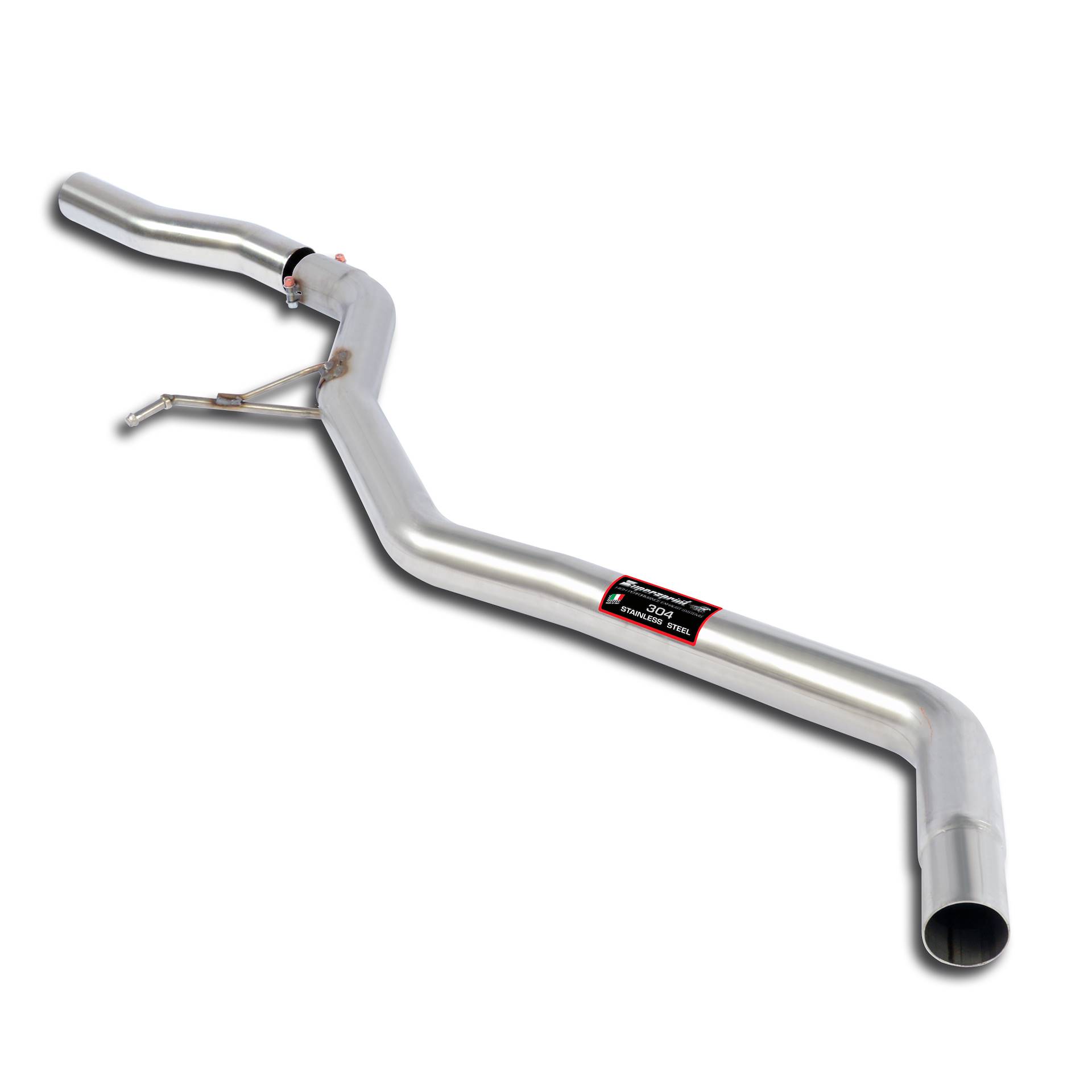 Centre pipe + exhaust hanger kit (Replaces OEM centre exhaust)