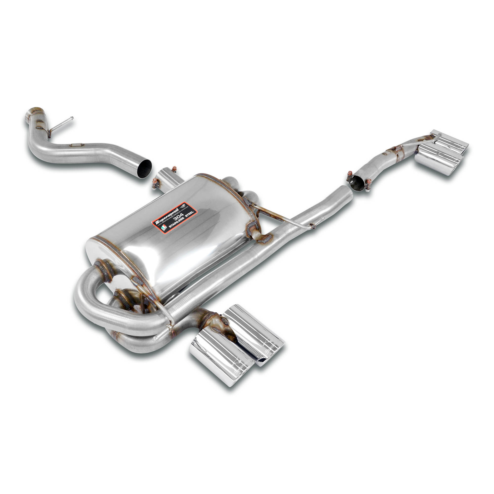 Rear exhaust Right OO80 - Left OO80 Weld on connection