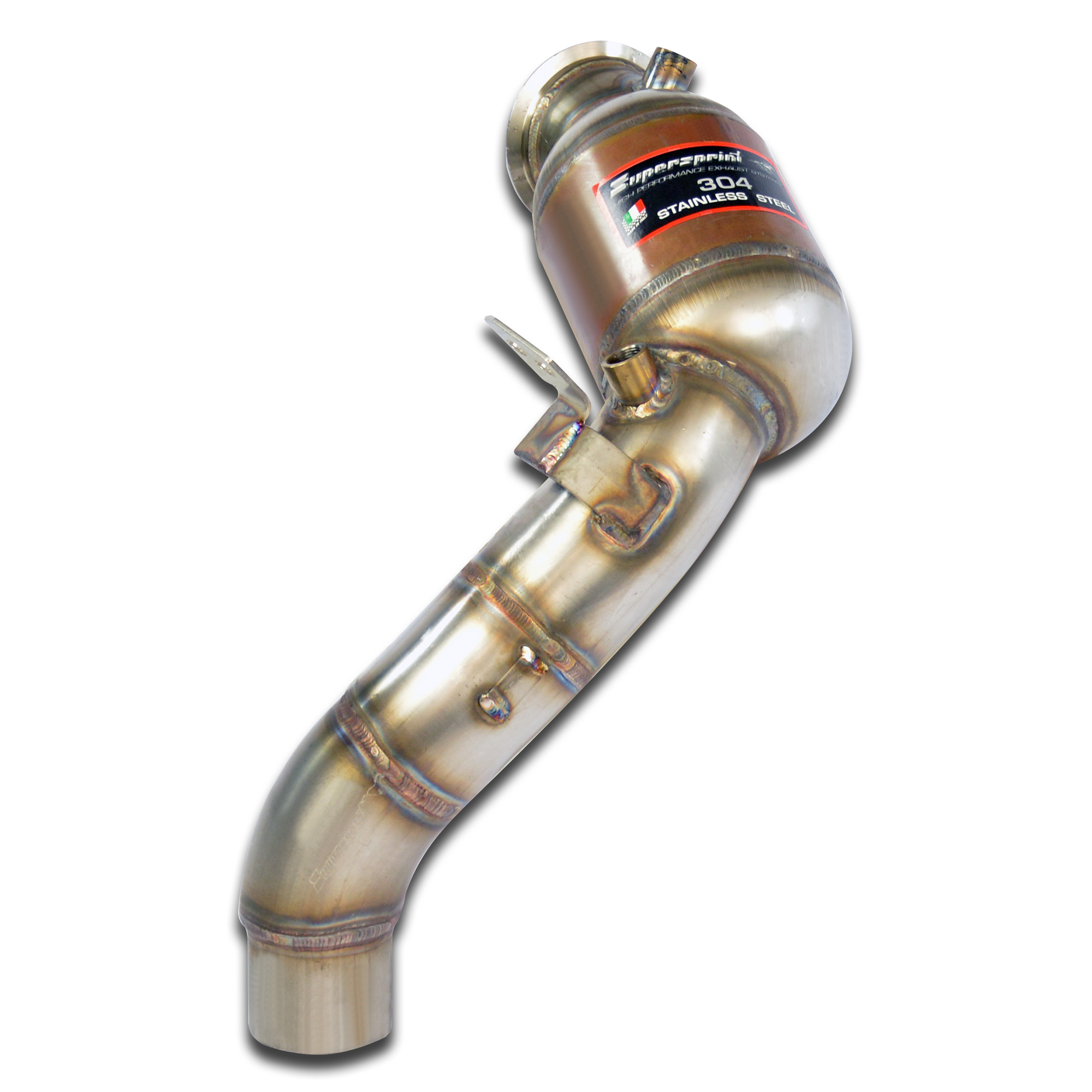 Turbo downpipe kit + Metallic catalytic converter Left