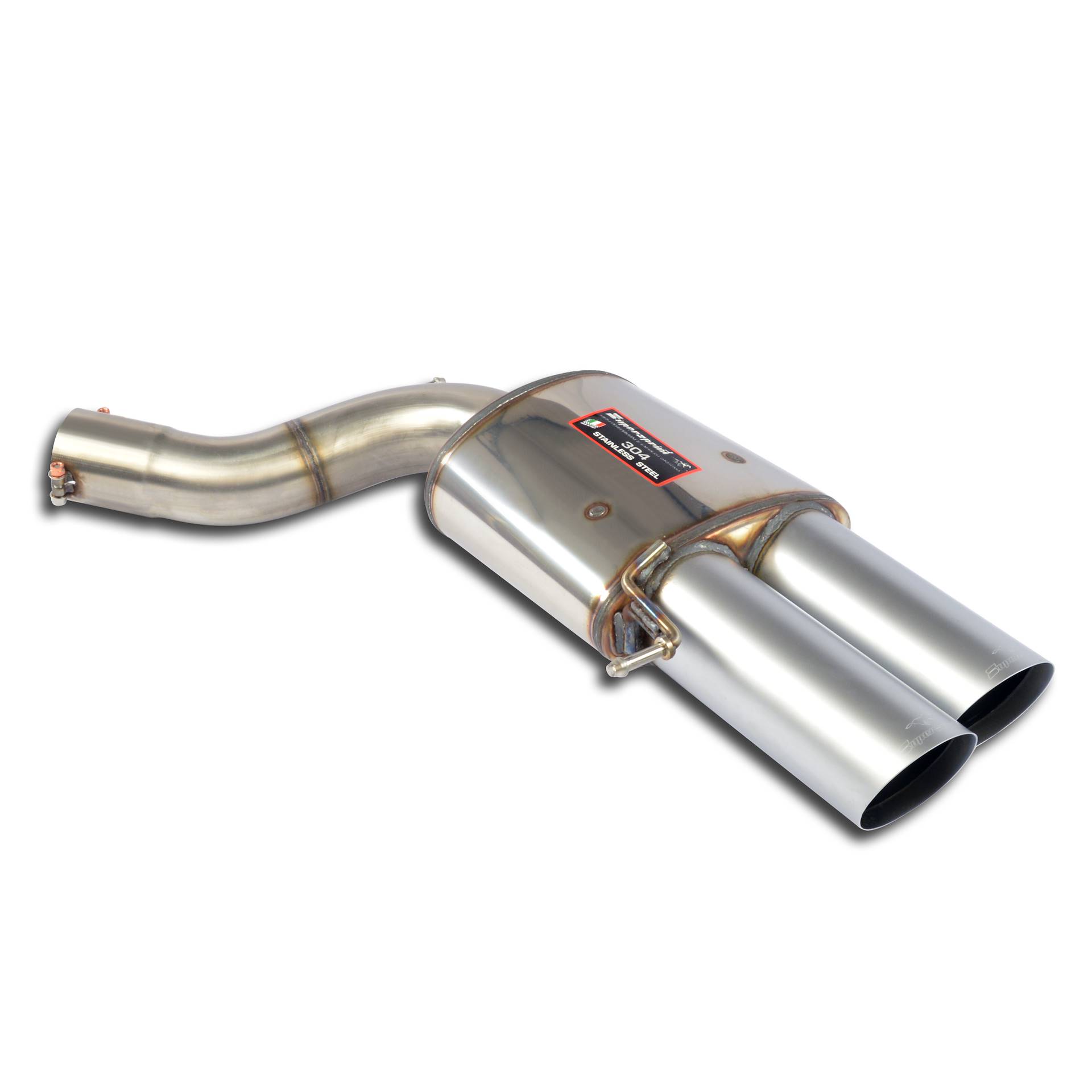 Rear exhaust Right "Racing" OO100<strong><span style="color:#ea0000;">Race package<br>Available through:<br /> <a href="https://www.supersprint.com/fr-fr/distributeurs.aspx" target="_blank">RC Sport France<br /> click here</a>