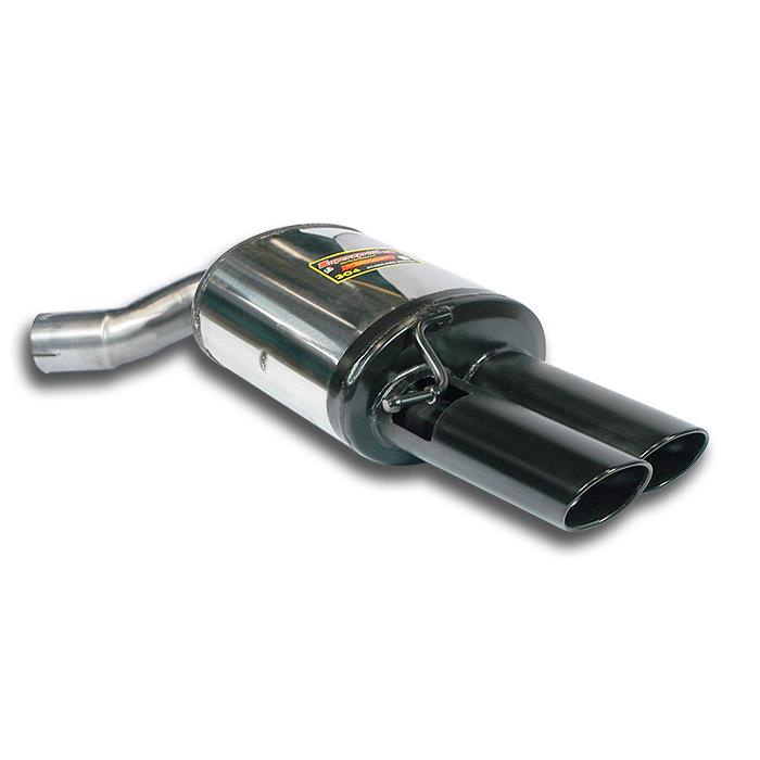 Rear exhaust Right 100x75 Gun Metal Grey