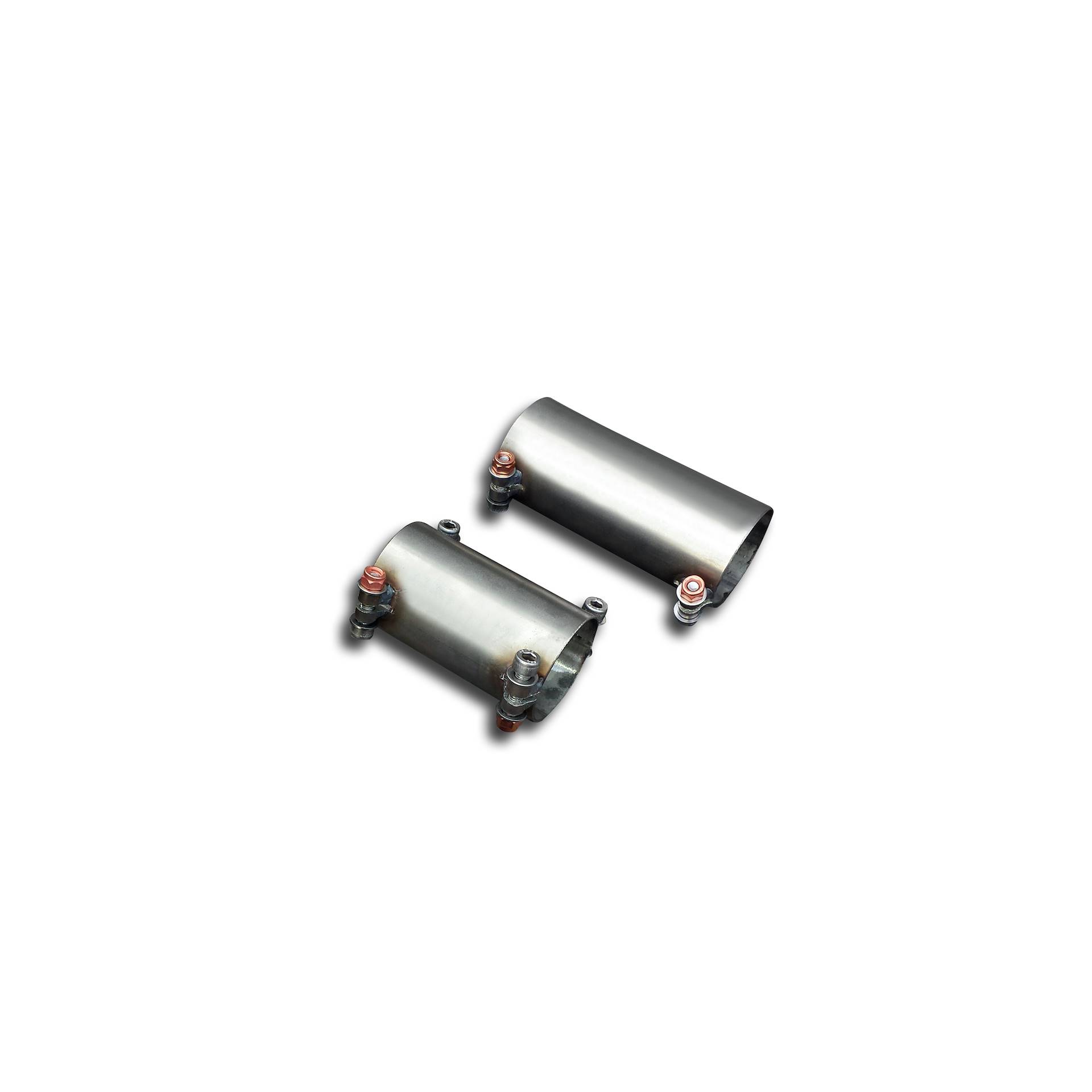 Connecting pipes kit for OEM rear exhaust