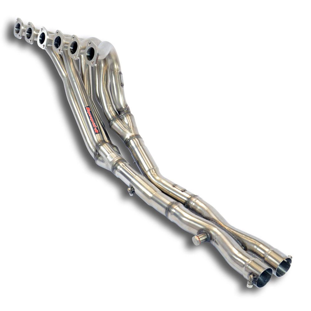 Fächerkrümmer + X-Pipe  (Left Hand Drive) Edelstahl für Serien Katalysator