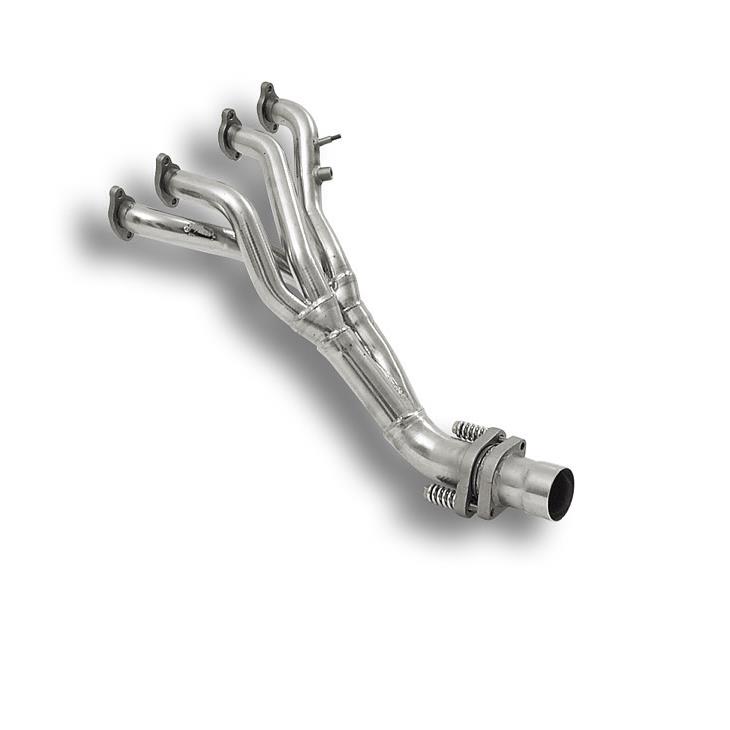 Collettore acciaio inox per catalizzatore di serie.