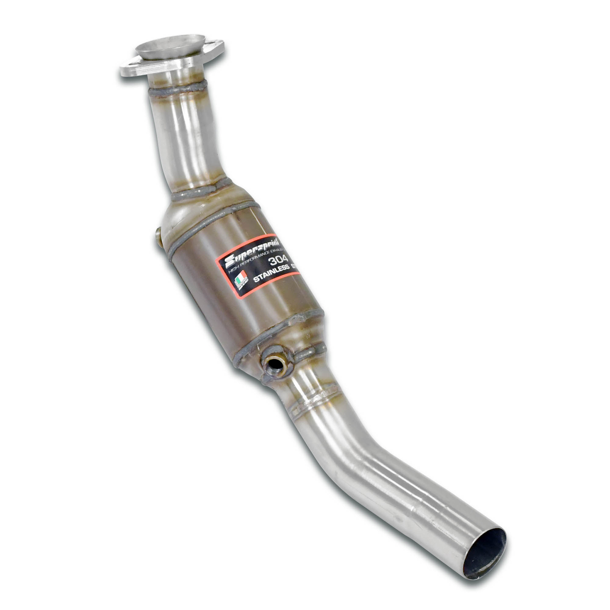Downpipe destro  con catalizzatore metallico