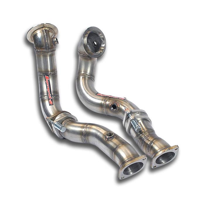 Turbo downpipe kit Right - Left with expansion joints ( Replace pre-kat )