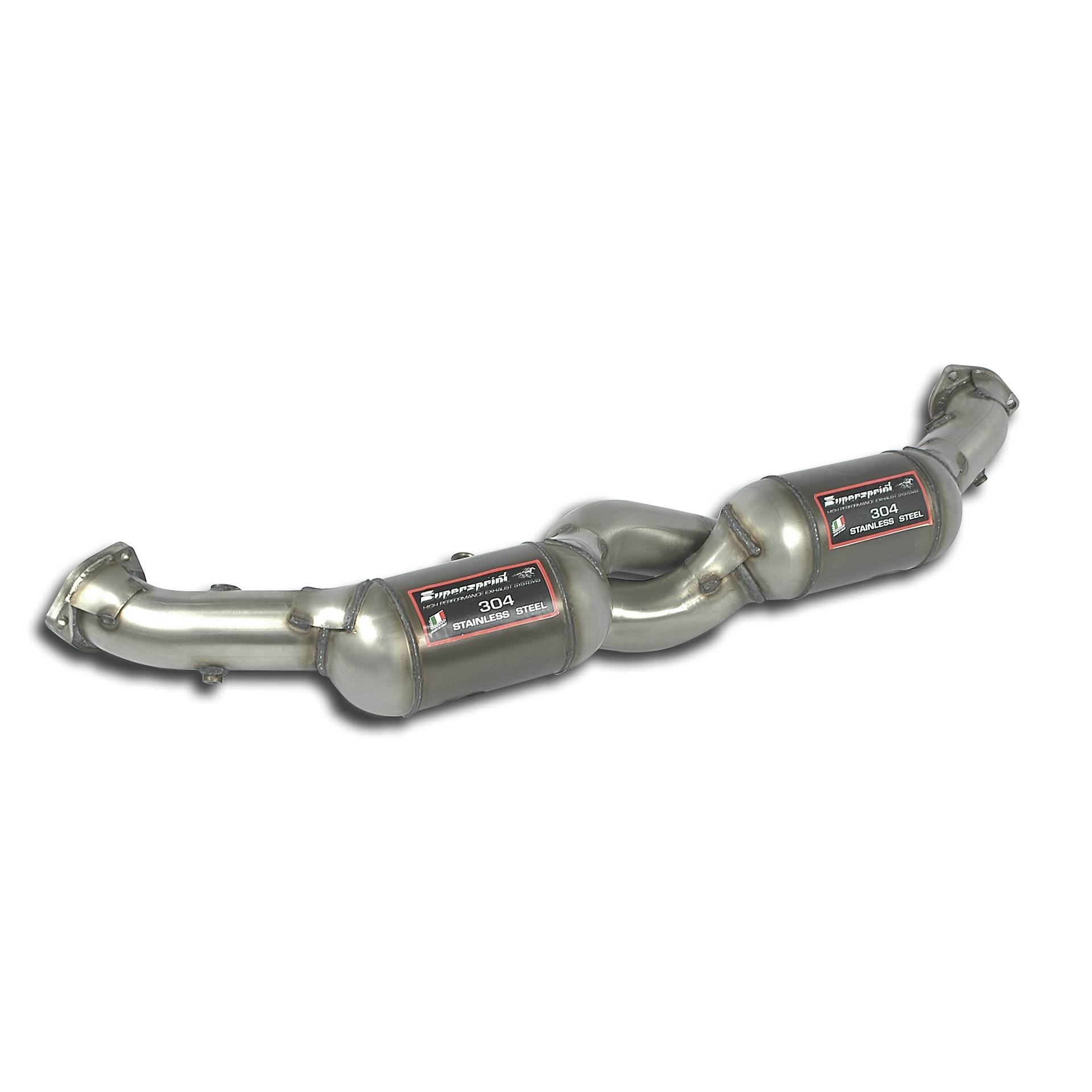 Front pipe with Metallic catalytic converter Right + Left 100CPSI