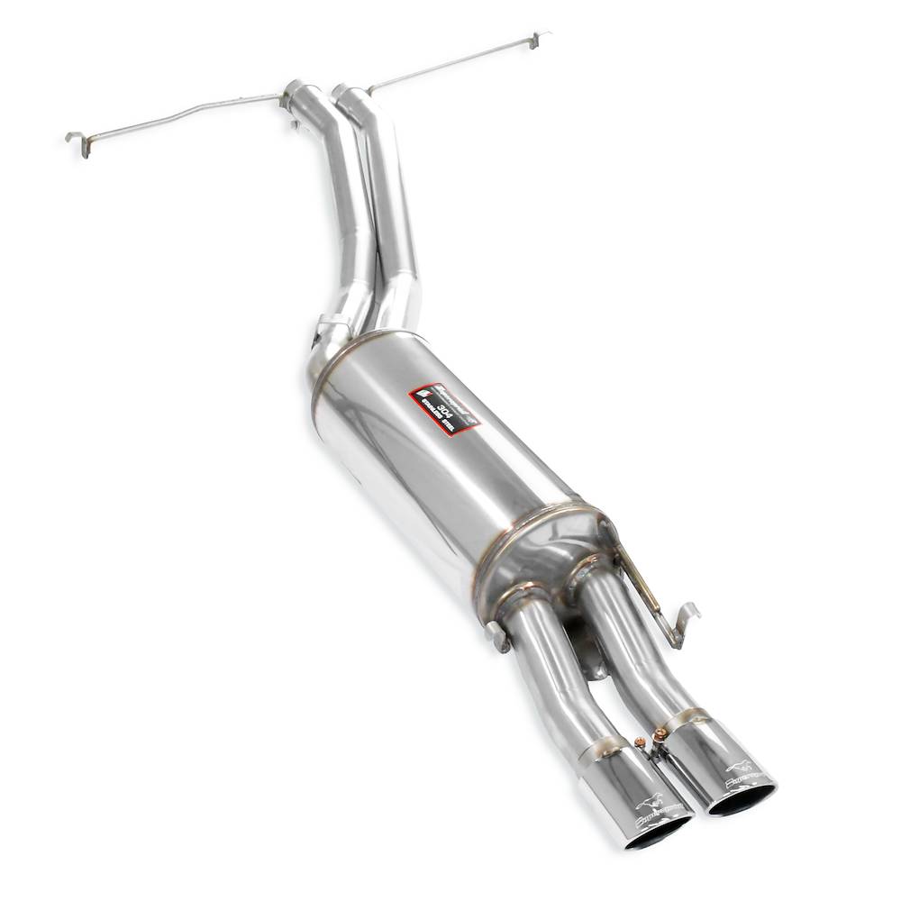 Mid-pipe kit + rear muffler 2 Ov. 90x70